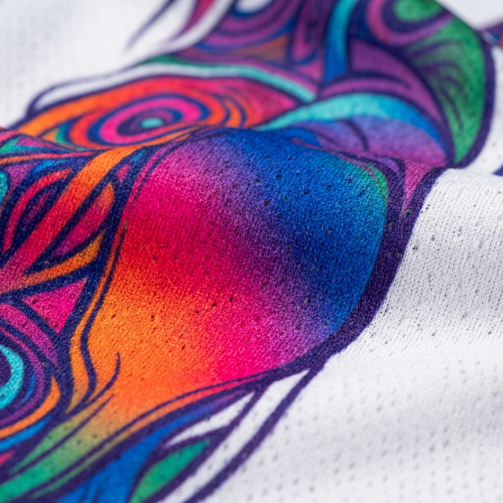 Detalle de estampado por sublimación